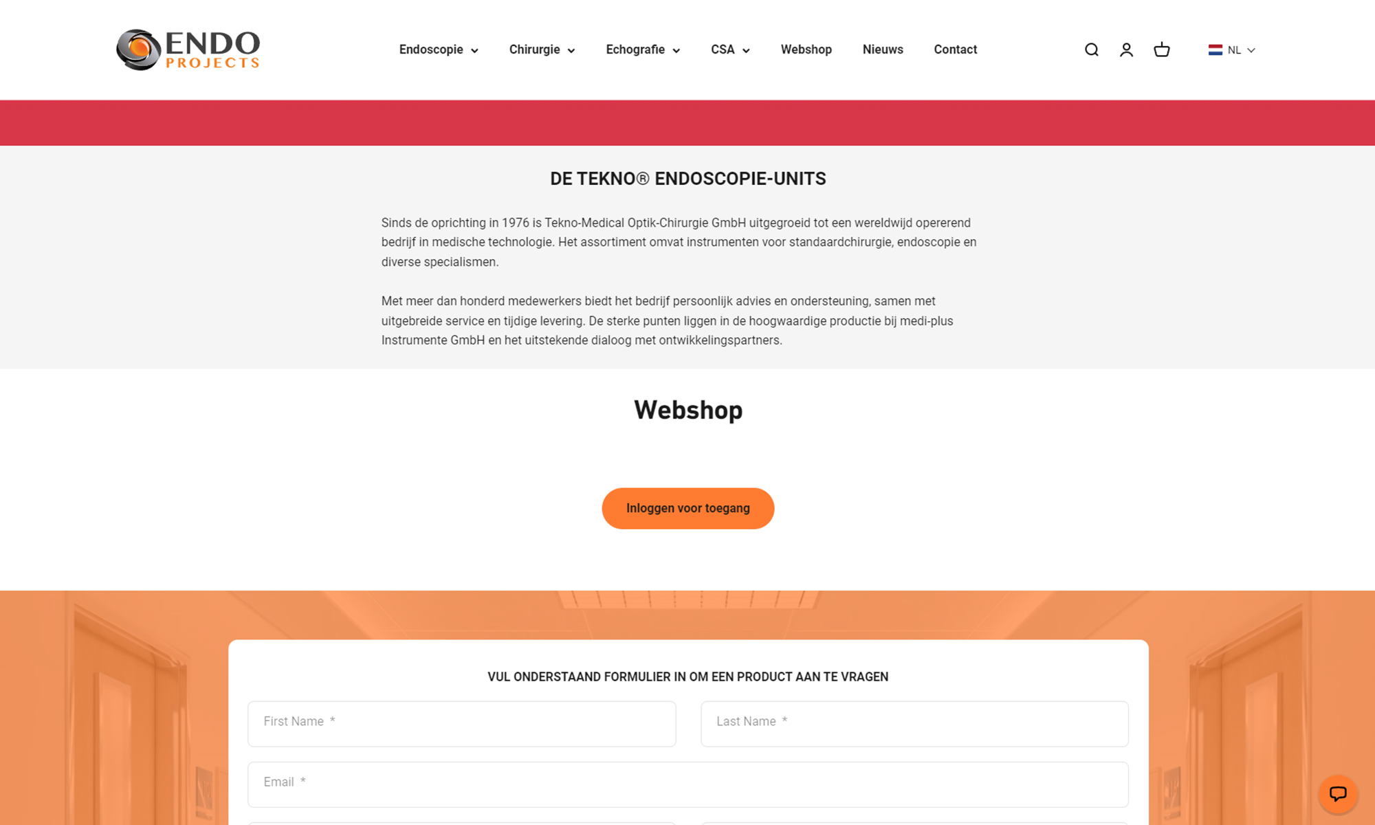 Endo projects webshop no permissions