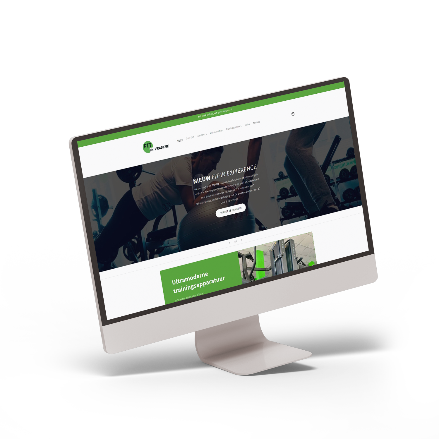 Fit In website development