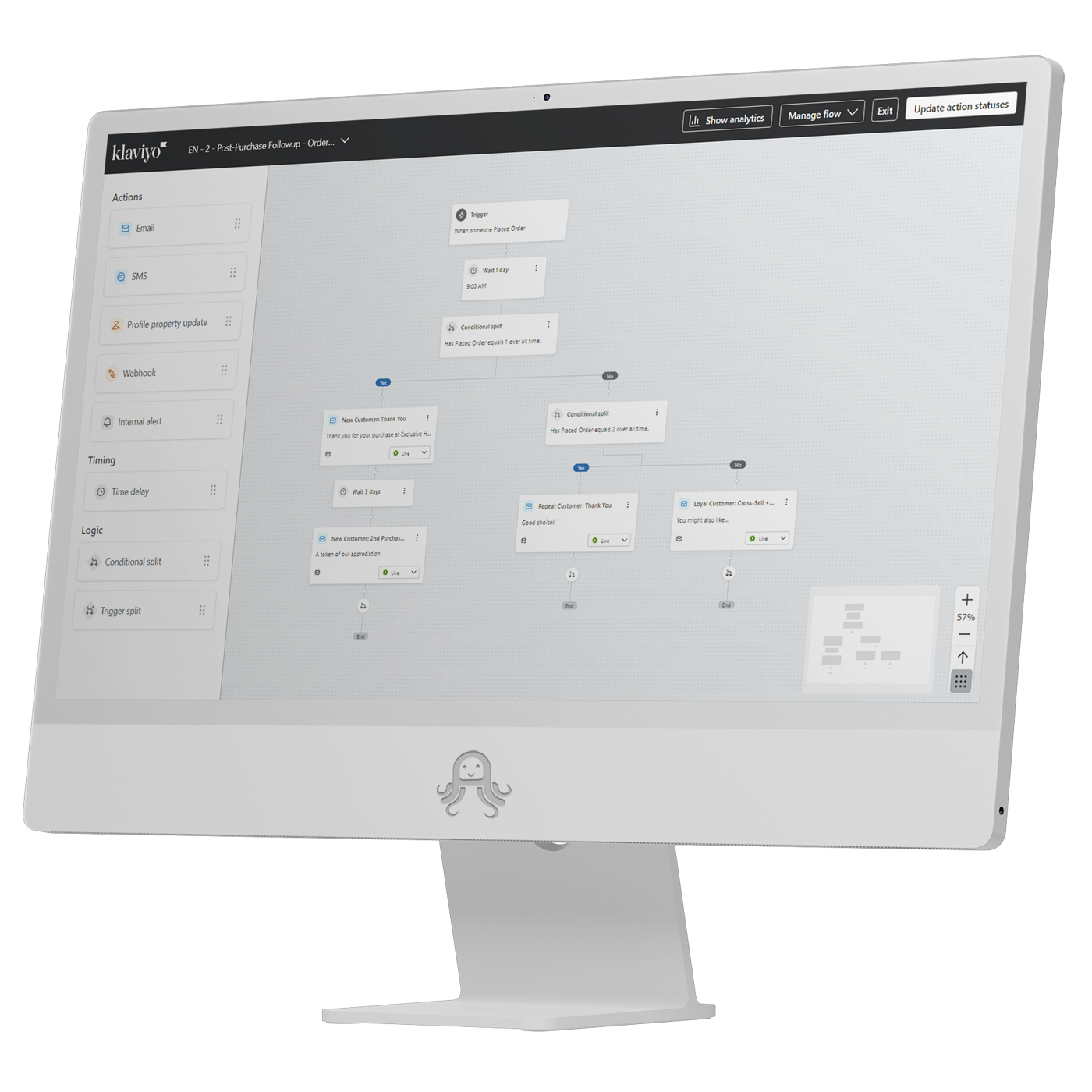 Klaviyo Flow Mockup